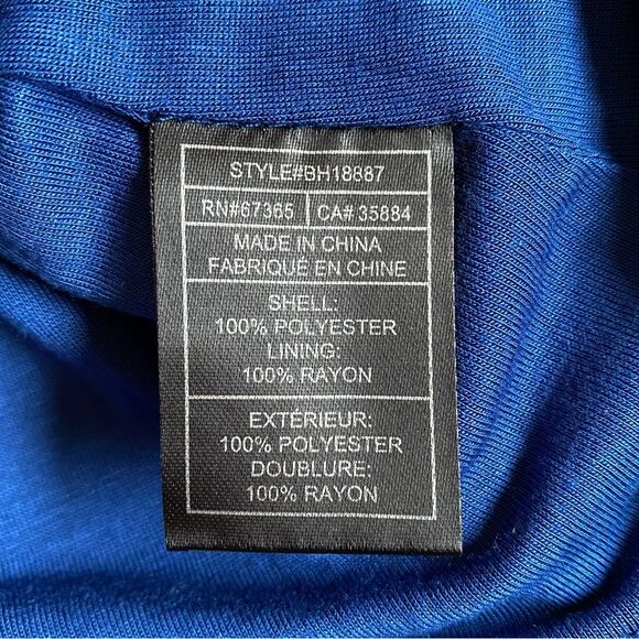 BB Dakota Sleeveless Waffle Knit Dress Size XS Textured V-Neck Indigo Blue - Picture 14 of 14